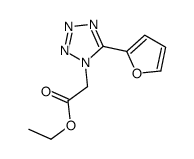 ethyl 2-[5-(furan-2-yl)tetrazol-1-yl]acetate结构式