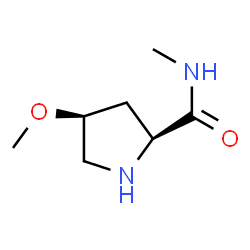 2-Pyrrolidinecarboxamide,4-methoxy-N-methyl-,(2S,4S)-(9CI)结构式