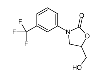 5-(Hydroxymethyl)-3-[3-(trifluoromethyl)phenyl]-2-oxazolidinone结构式