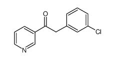 2-(3-Chlorophenyl)-1-(3-pyridinyl)-1-ethanone结构式