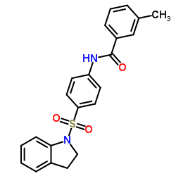 N-[4-(2,3-Dihydro-1H-indol-1-ylsulfonyl)phenyl]-3-methylbenzamide Structure