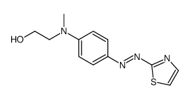 2-[N-methyl-4-(1,3-thiazol-2-yldiazenyl)anilino]ethanol结构式