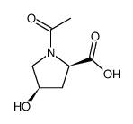 D-Proline, 1-acetyl-4-hydroxy-, (4R)- (9CI) structure