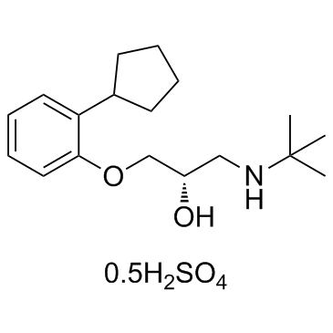 Penbutolol sulfate structure