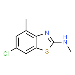 2-Benzothiazolamine,6-chloro-N,4-dimethyl-(9CI) structure