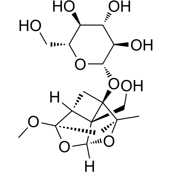 4-O-Methyldebenzoylpaeoniflorin结构式