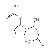 Cyclopentanemethanol,2-(acetyloxy)-a-methyl-,1-acetate structure