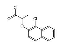 2-(1-chloronaphthalen-2-yl)oxypropanoyl chloride Structure