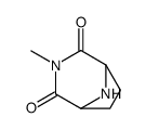 3-Methyl-3,8-diazabicyclo[3.2.1]octane-2,4-dione结构式