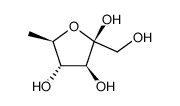 6-Deoxy-D-fructose (β form)结构式