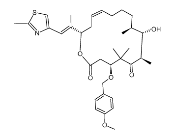 (4S,7R,8S,16S)-8-hydroxy-4-(4-methoxybenzyloxy)-5,5,7,9-tetramethyl-16-[(E)-1-methyl-2-(2-methyl-1,3-thiazol-4-yl)-1-ethenyl]-1-oxacyclohexadec-13-en-2,6-dione Structure