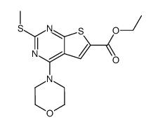 ethyl 2-(methylthio)-4-morpholinothieno[2,3-d]pyrimidine-6-carboxylate Structure