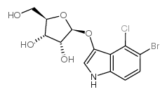 5-BROMO-4-CHLORO-3-INDOXYL-BETA-D-RIBOFURANOSIDE Structure