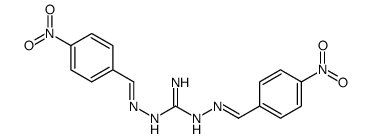 1,2-bis[(4-nitrophenyl)methylideneamino]guanidine结构式