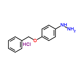 4-Benzyloxyphenylhydrazine hydrochloride Structure