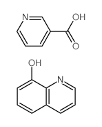 pyridine-3-carboxylic acid; quinolin-8-ol structure