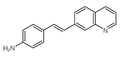 4-(2-quinolin-7-ylethenyl)aniline Structure