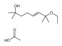 acetic acid,7-ethoxy-2,7-dimethyloct-5-en-2-ol Structure