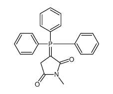 1-methyl-3-(triphenyl-λ5-phosphanylidene)pyrrolidine-2,5-dione结构式