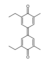 1,1'-diethyl-5,5'-dimethyl-[3,3']bicyclohexa-1,4-dienylidene-6,6'-dione Structure