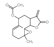 CAS# 55249-44-0;Parthenolide, 9b-Acetoxy- structure