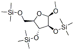 .beta.-Arabinofuranoside, methyl 2,3,5-tris-O-(trimethylsilyl)-结构式