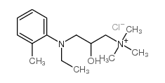 [3-[ethyl(o-tolyl)amino]-2-hydroxypropyl]trimethylammonium chloride structure