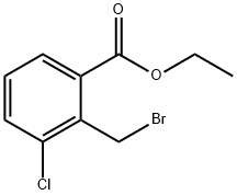 Benzoic acid, 2-(broMoMethyl)-3-chloro-, ethyl ester Structure