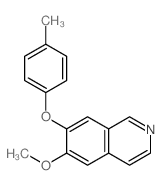 Isoquinoline,6-methoxy-7-(4-methylphenoxy)- picture