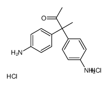 3,3-bis(4-aminophenyl)butan-2-one,dihydrochloride Structure