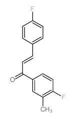 2-Propen-1-one,1-(4-fluoro-3-methylphenyl)-3-(4-fluorophenyl)-结构式