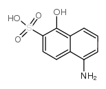 5-Amino-1-hydroxy-2-naphthalenesulfonic acid Structure