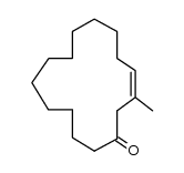 (Z)-3-methylcyclopentadec-3-en-1-one结构式