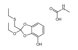 2-ethoxy-2-(ethylsulfanylmethyl)-1,3-benzodioxol-4-ol,methylcarbamic acid结构式