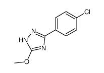 5-(4-chlorophenyl)-3-methoxy-1H-1,2,4-triazole结构式