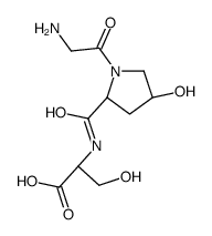 (2S)-2-[[(2S,4R)-1-(2-aminoacetyl)-4-hydroxypyrrolidine-2-carbonyl]amino]-3-hydroxypropanoic acid Structure