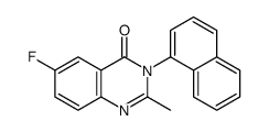 6-fluoro-2-methyl-3-naphthalen-1-ylquinazolin-4-one Structure