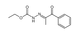 ethyl 2-(1-oxo-1-phenylpropan-2-ylidene)hydrazine-1-carboxylate结构式