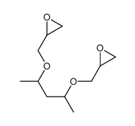 2-[4-(oxiran-2-ylmethoxy)pentan-2-yloxymethyl]oxirane结构式