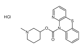 (1-methylpiperidin-3-yl) pyrido[3,2-b][1,4]benzothiazine-10-carboxylate,hydrochloride Structure