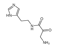 3-amino-N-[2-(1H-imidazol-5-yl)ethyl]-2-oxopropanamide结构式