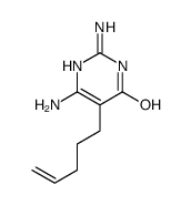 2,6-diamino-5-pent-4-enyl-1H-pyrimidin-4-one Structure