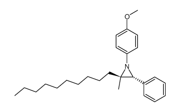 (2R,3R)-2-decyl-2-methyl-1-(4-methoxyphenyl)-3-phenylaziridine Structure