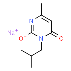 3-(sec-butyl)-6-methylpyrimidine-2,4(1H,3H)-dione, sodium salt结构式