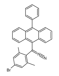 [9-(10-phenylanthryl)](4-bromo-2,6-dimethylphenyl)diazomethane Structure