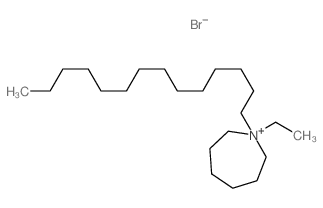 1-ethyl-1-tetradecyl-1-azoniacycloheptane结构式