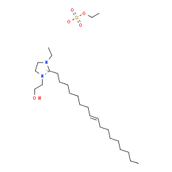 1-ethyl-2-(heptadecenyl)-4,5-dihydro-3-(2-hydroxyethyl)-1H-imidazolium ethyl sulphate picture