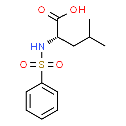 (S)-4-methyl-2-(phenylsulfonamido)pentanoic acid结构式