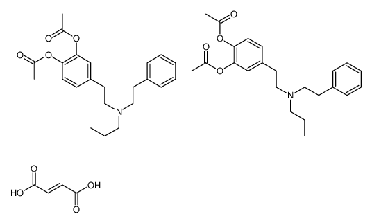 [2-acetyloxy-4-[2-[2-phenylethyl(propyl)amino]ethyl]phenyl] acetate,(E)-but-2-enedioic acid Structure