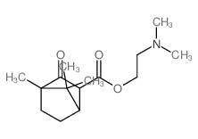 Bicyclo[2.2.1]heptane-2-carboxylicacid, 4,7,7-trimethyl-3-oxo-, 2-(dimethylamino)ethyl ester结构式